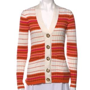 Tory Burch stripped cardigan M